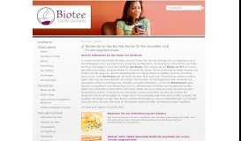 
							         Biotee.de ist das Bio-Tee-Portal für Tee Genießer und ...								  
							    