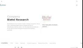 
							         Biotel Research | Medidata Solutions								  
							    