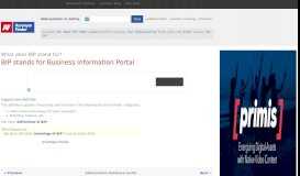 
							         BIP - Business Information Portal | AcronymFinder								  
							    