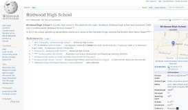 
							         Birdwood High School - Wikipedia								  
							    
