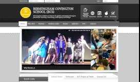 
							         Birmingham Covington School (BCS) / Homepage								  
							    