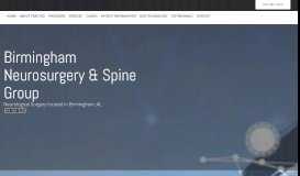 
							         Birmingham Neurosurgery & Spine Group – a multi-physician group ...								  
							    