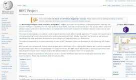 
							         BIRT Project - Wikipedia								  
							    