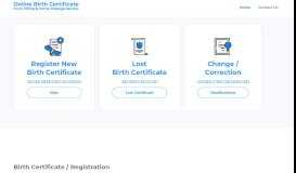 
							         Birth Certificate Apply Online |								  
							    