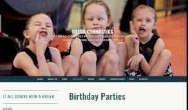 
							         Birthday Parties – OSEGA GYMNASTICS								  
							    