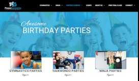 
							         Birthday Parties – Pioneer Gymnastics								  
							    
