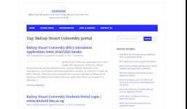 
							         Bishop Stuart University portal Archives - UGPortal.com								  
							    