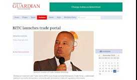 
							         BITC launches trade portal - Botswana Guardian								  
							    