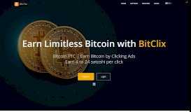 
							         BitClix | Bitcoin PTC | Earn Bitcoin by Clicking Ads								  
							    