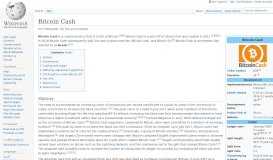 
							         Bitcoin Cash - Wikipedia								  
							    