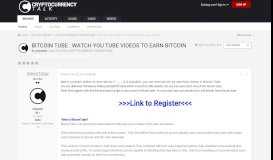 
							         Bitcoin Tube : Watch You Tube Videos to earn bitcoin ...								  
							    