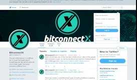 
							         BitconnectX (@BlTCONNECTX) | Twitter								  
							    