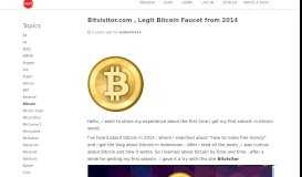 
							         Bitvisitor.com , Legit Bitcoin Faucet from 2014 • Newbium								  
							    