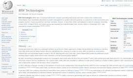 
							         BIW Technologies - Wikipedia								  
							    