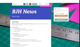
							         BJH News | Smore Newsletters for Education								  
							    