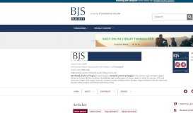 
							         BJS Articles – Powered by Wiley Online Library								  
							    