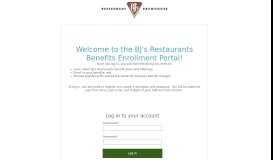 
							         BJ\'s Restaurants Benefits Portal | Login								  
							    