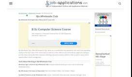 
							         BJ's Wholesale Club Application, Jobs & Careers Online								  
							    