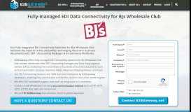 
							         BJs Wholesale Club Fully-managed EDI | B2BGateway								  
							    