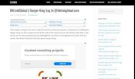 
							         BKLinkGlobal | Burger King Log In @bklinkglobal.com - eLogin								  
							    