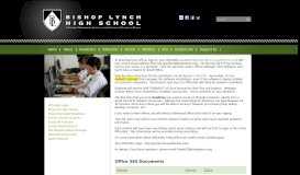 
							         BL News - BYOD - Office365 - Bishop Lynch High School								  
							    