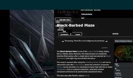 
							         Black-Barbed Maze | Torment Wiki | FANDOM powered by Wikia								  
							    