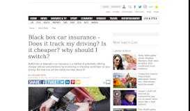 
							         Black box car insurance - Does telematics policy track my ...								  
							    