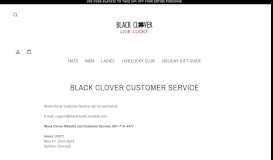 
							         Black Clover Customer Service								  
							    