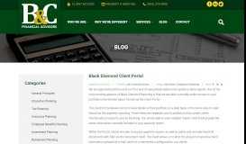
							         Black Diamond Client Portal | B&C Financial Advisors								  
							    