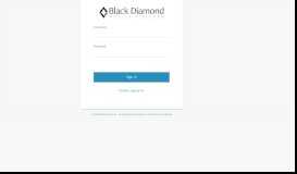 
							         Black Diamond Login								  
							    