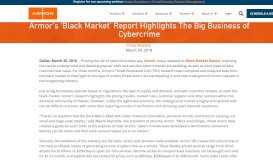 
							         Black Market Report: A Look Inside The Dark Web - Armor								  
							    