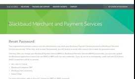 
							         Blackbaud Payment Service and Blackbaud Merchant Services								  
							    