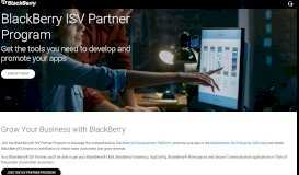 
							         BlackBerry ISV Partner Program								  
							    