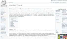 
							         BlackBerry World - Wikipedia								  
							    