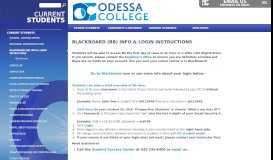 
							         Blackboard (Bb) Info & Login Instructions - Odessa College								  
							    