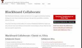 
							         Blackboard Collaborate | Blackboard Support | eLearning & Academic ...								  
							    