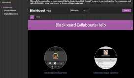 
							         Blackboard Collaborate Help | Blackboard Help								  
							    