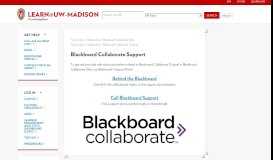 
							         Blackboard Collaborate Support								  
							    