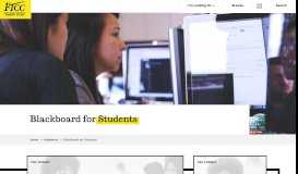 
							         Blackboard for *Students* - Fayetteville Technical Community ...								  
							    