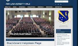 
							         Blackboard Helpdesk Page > Air University (AU) > Display Article								  
							    