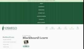 
							         Blackboard Learn | Blackboard Learn - SUNY Oswego								  
							    