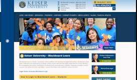 
							         Blackboard Learn | Keiser University								  
							    