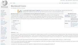 
							         Blackboard Learn - Wikipedia								  
							    