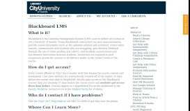 
							         Blackboard LMS - CityU Library - City University of Seattle								  
							    