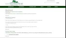 
							         Blackboard | SUNY Old Westbury								  
							    