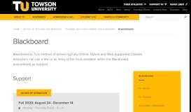 
							         Blackboard | Towson University								  
							    