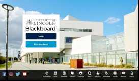 
							         Blackboard - University of Lincoln								  
							    