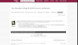 
							         Blackboard - Your Brooklyn College & CUNY Accounts - LibGuides ...								  
							    