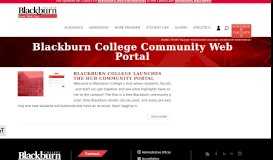 
							         Blackburn College Community Web Portal | Blackburn College								  
							    