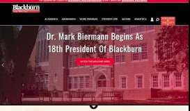 
							         Blackburn College | Work Colleges - Liberal Arts College								  
							    
